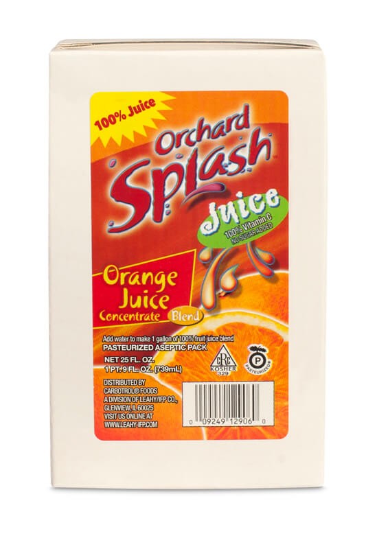 25oz Orchard Splash 100% Orange Blend Concentrate (Case of 12 Pcs.)